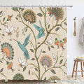 Hykiee Watercolor Floral Shower Curtain | Mildew Resistant 71x71in