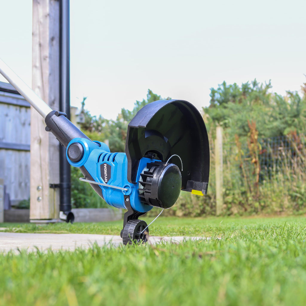 Hyundai 600W Electric Grass Trimmer & Lawn Edger – 30cm Cutting Width