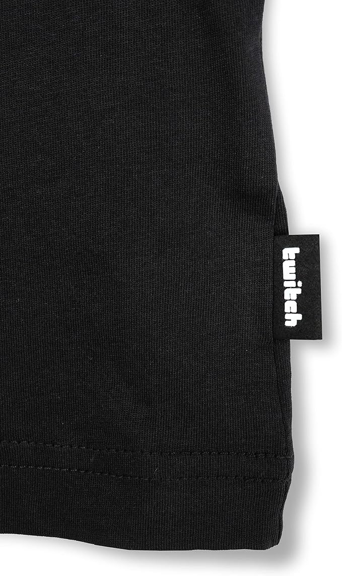 Twitch Graphic T-Shirt – Official Unisex 100% Cotton Tee, Black
