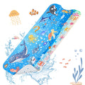 SHUCHING Sea Animals Kids Bath Mat | 100x40cm Non-Slip PVC Bathtub Mat