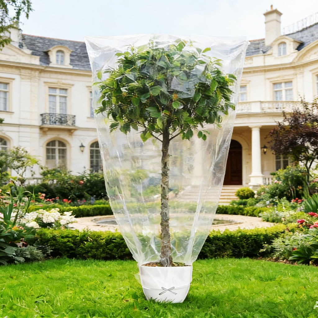 Extra Large Clear Plastic Bags - 150 x 150cm 5 Pack Heavy Duty Large Plastic Storage Bags with Zip Ties