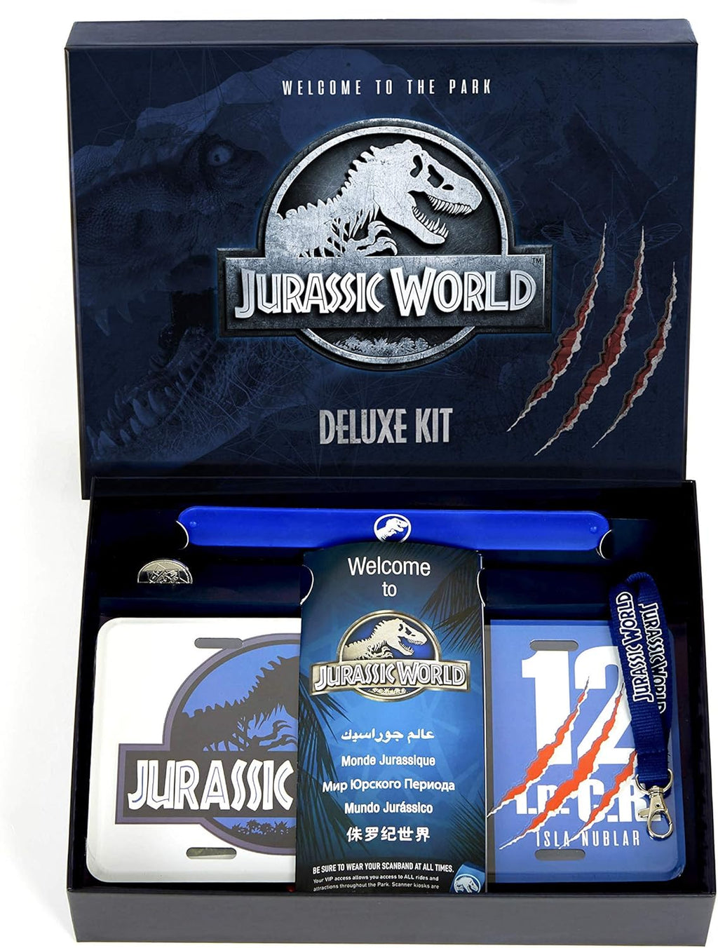 Jurassic World Deluxe Collector Kit by Snaps – 13 Piece Movie Box