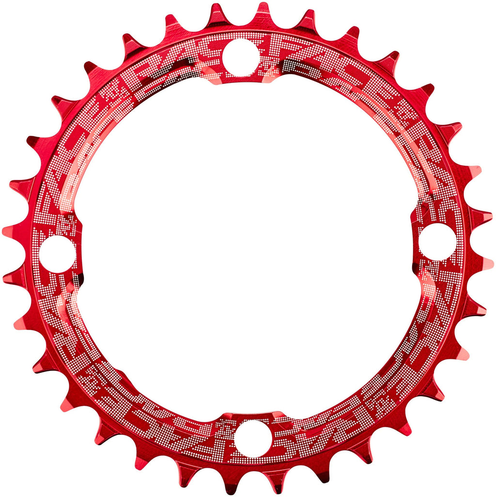 Race Face Narrow Wide Single Chainring – Red MTB Drivetrain Component