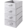 AYVANBER Foldable Storage Boxes Large Closet Organizers and Cube Storage Bins with Handle Clothes Drawer Organizer Bedroom Organization Set for