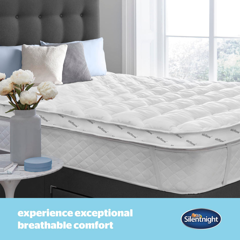 Silentnight Airflow 800 Mattress Topper – 8cm Thick Breathable Mesh