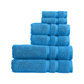Christy Chroma Blue Towel Set | Set of 6 | 2 Bath 2 Hand 2 Face | Highly Absorbent Heavyweight 675GSM | Bold and Bright - image 1