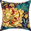 Brvsk William Morris Tulip Needlepoint Kit - Printed Tapestry Canvas 40x40cm