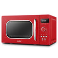 COMFEE' Retro 800W 20L Microwave Oven | 8 Auto Menus | Passionate Red