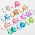 Supwee Moonlight Cat Eye Gel Nail Polish Kit – 12 Colors with Magnet