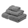 Superior Madison 3-Piece Egyptian Cotton Towel Set | Charcoal Plush
