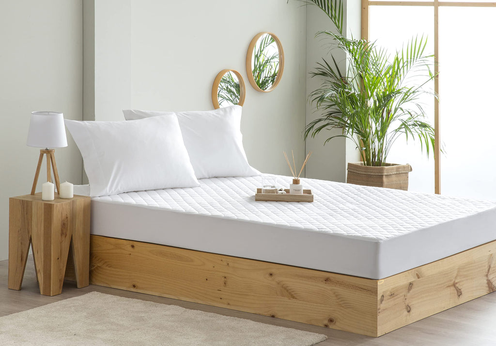 Todocama Mattress Protector, Anti Dust Mite Padding, Breathable, Waterproof and Hygienic Bed 140 x 190/200 cm
