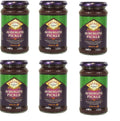 Patak's Brinjal Aubergine Pickle - Medium Spicy Indian Relish (283g) - 6 Pack