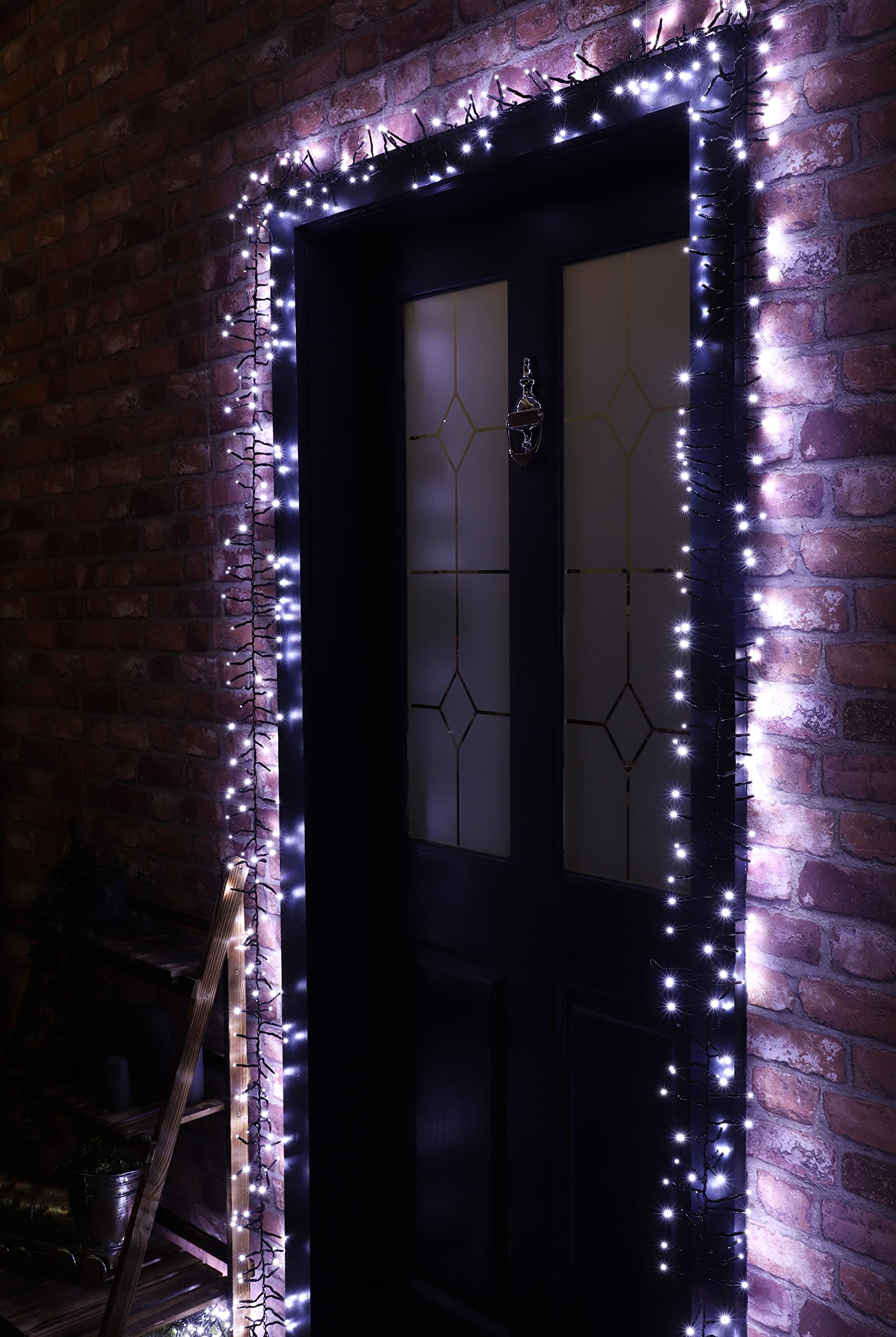 Christmas Concepts White LED Cluster Lights - 500 LEDs, 6m, 8 Functions