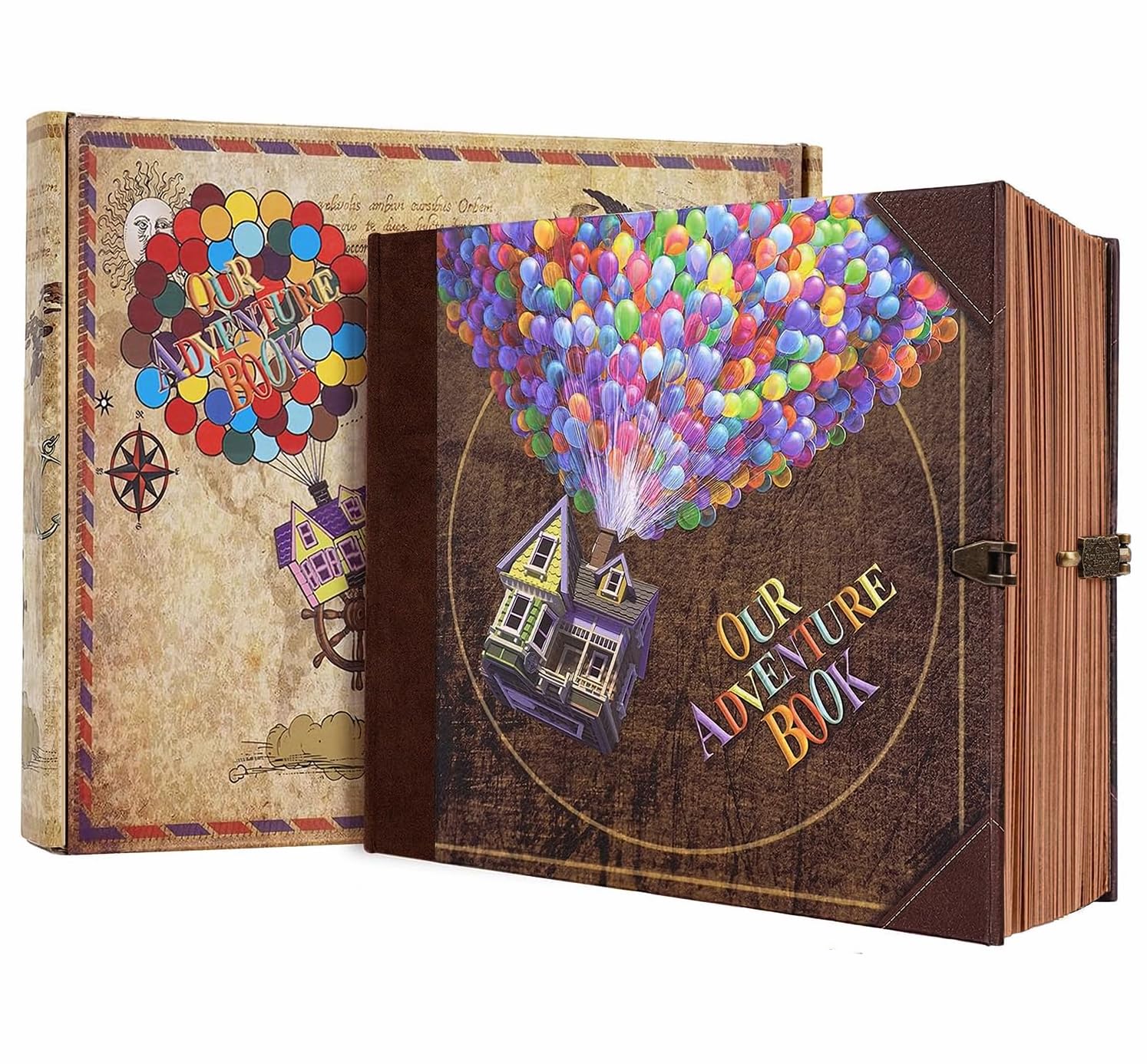 Jolof Store Our Adventure Book - Retro DIY Scrapbook Photo Album, Red