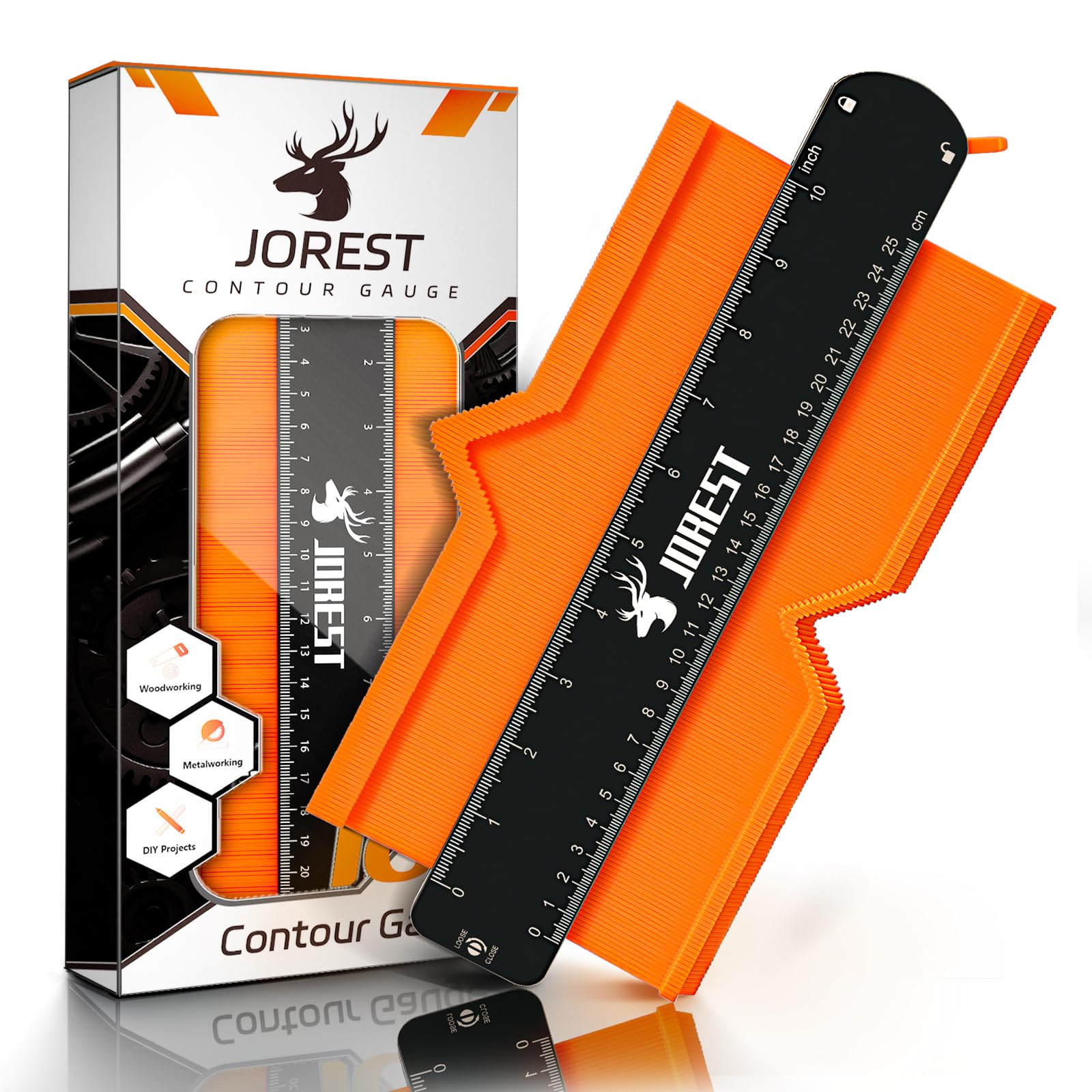 JOREST 10 Inch Contour Gauge with Lock | Precision Profile Tool
