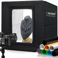 DUCLUS 16" Portable Photo Booth Box | 160 LED Lights & 8 Backdrops