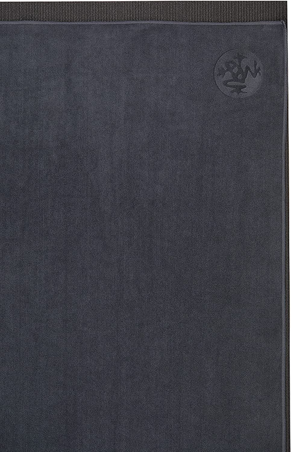 Manduka Equa Yoga Towel Mat – Microfiber Non-Slip Mat in Thunder