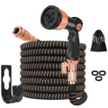 100ft Expandable Garden Hose | 10-Mode Spray & Brass Fittings