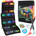 HYNEXLK 68 Colors Dual Tip Acrylic Paint Pens for Rock Painting & Art