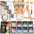 ARTALLY 67-Piece Acrylic Paint Set with Tabletop Easel and 32 Colors