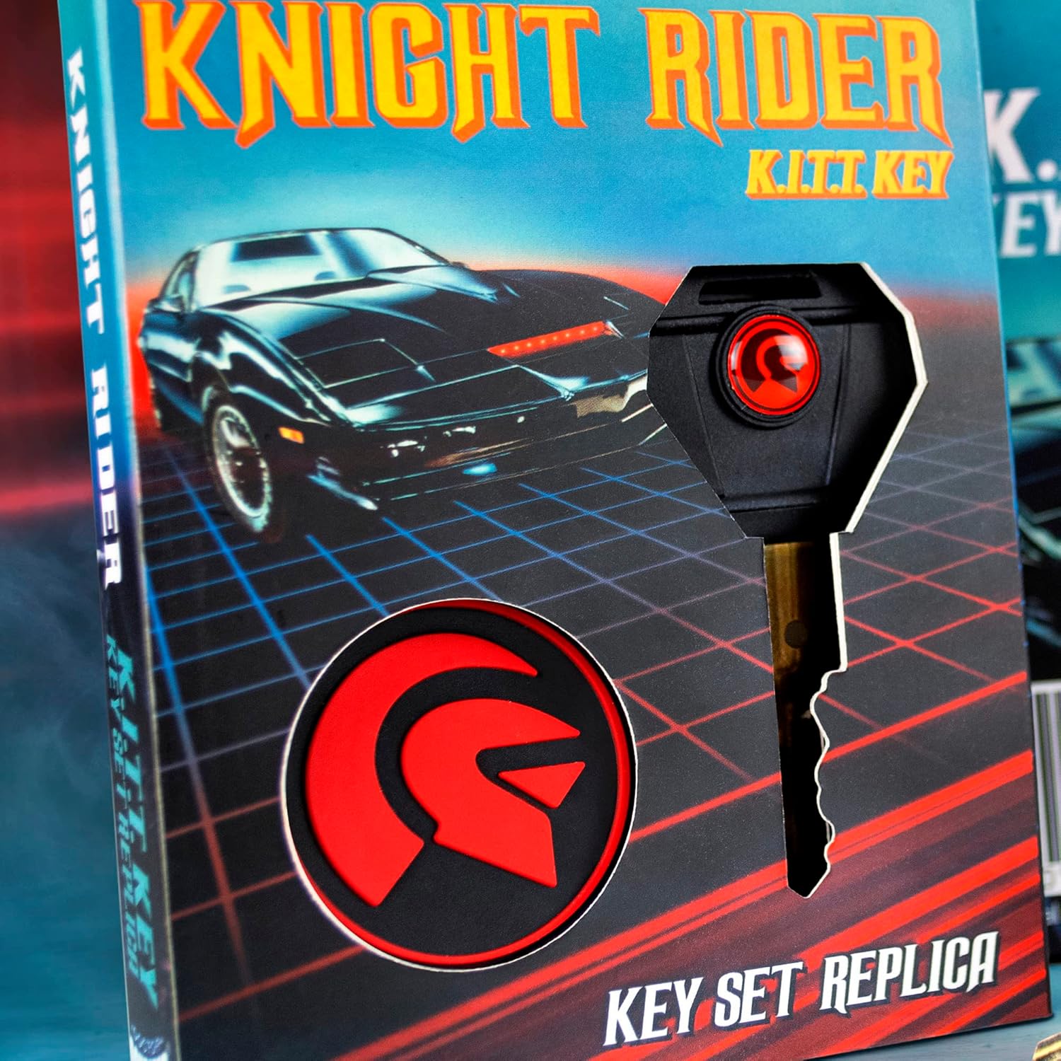 Knight Rider KITT Replica Car Key and Keychain Set by Snaps