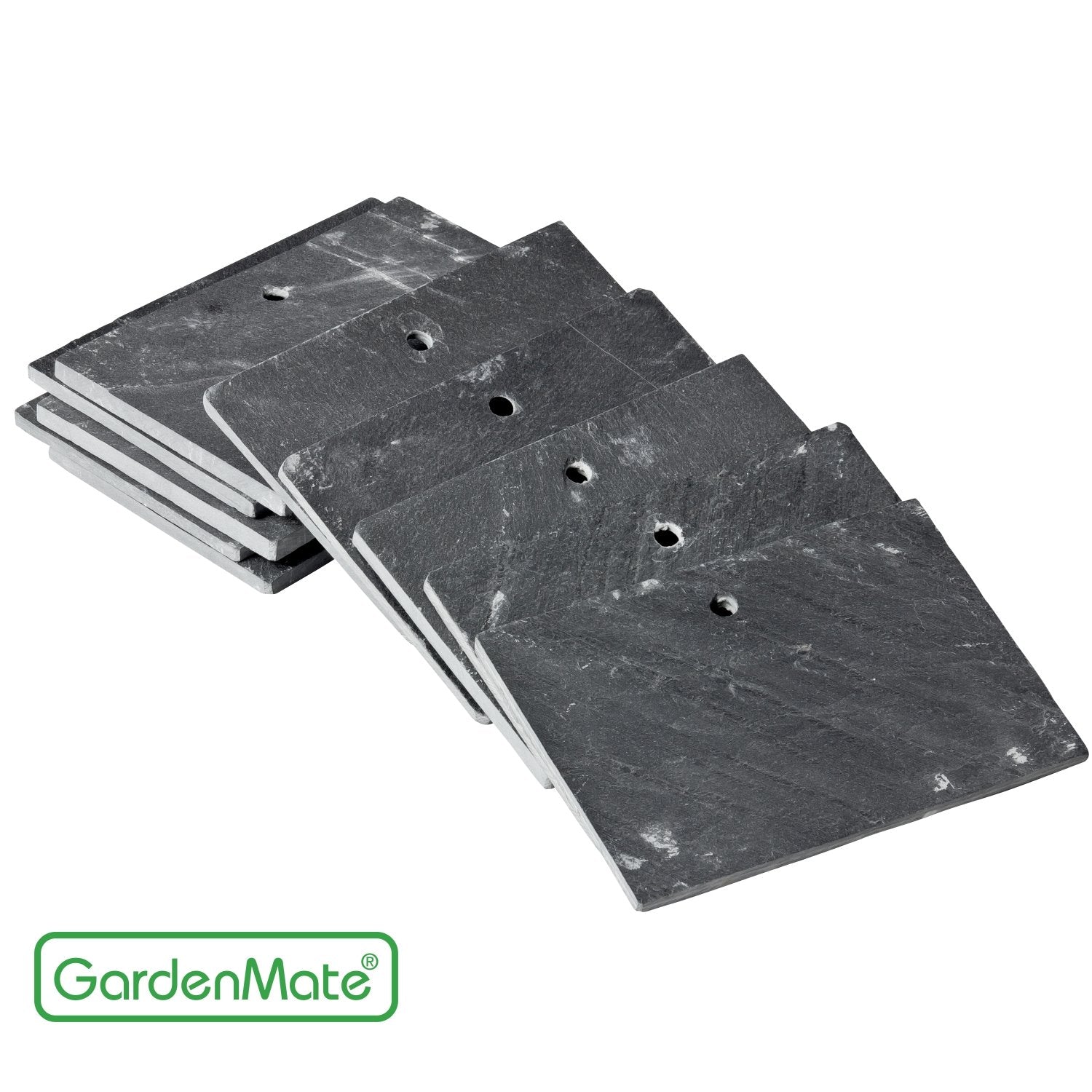 GardenMate Slate Plant Labels - Set of 10 Weatherproof Garden Markers