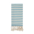 Blue Beach Turkish Towel Striped - 90 x180cm Large Turkish Hammam Peshtemal Towel - Super Absorbent, Quick Dry, Lightweight