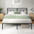 Zinus Elias Double Metal Platform Bed Frame with Headboard | 135x190 cm