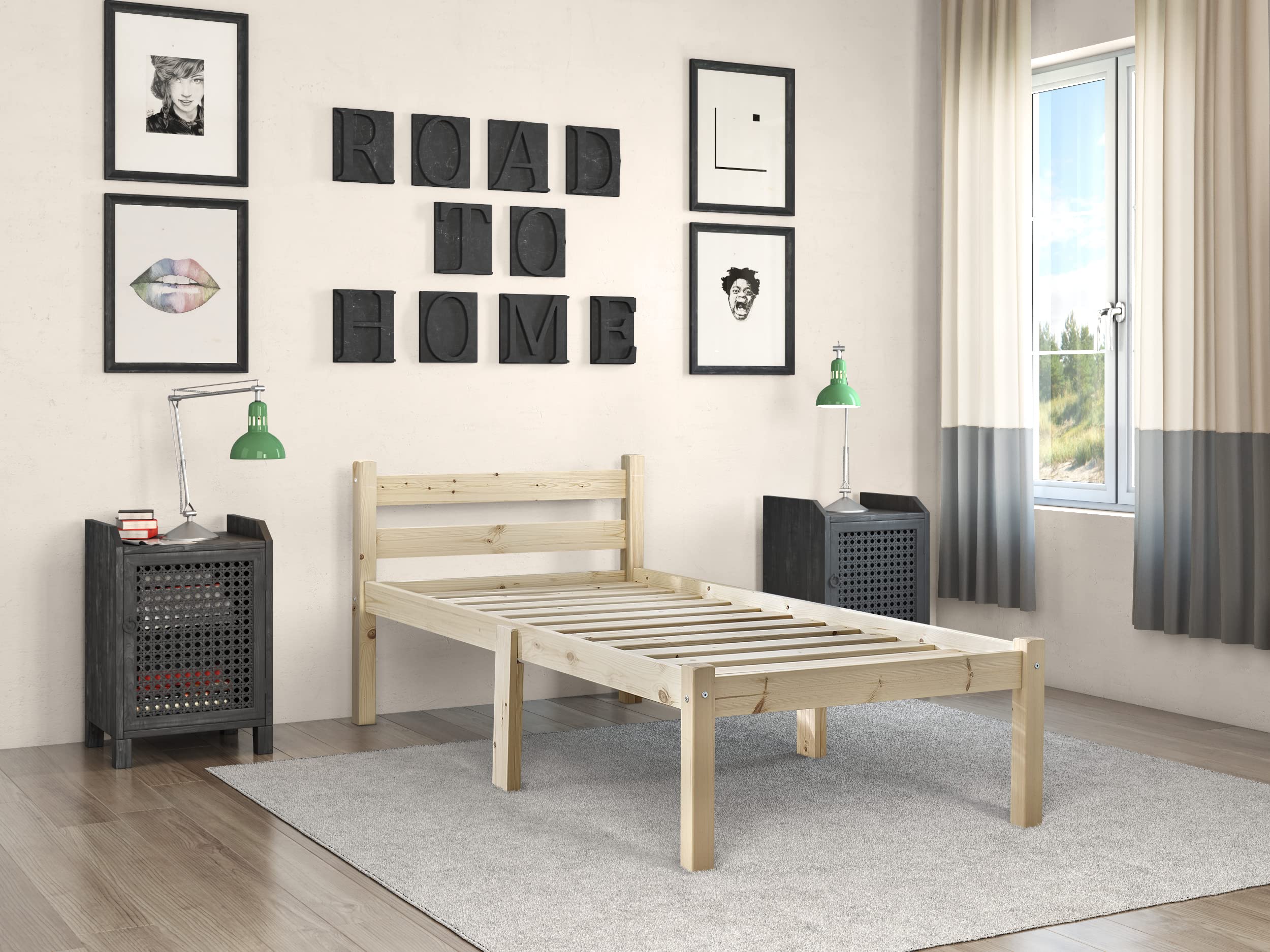 Strictly Beds & Bunks Cleveland Heavy Duty Solid Pine Bed Frame | 3ft Single