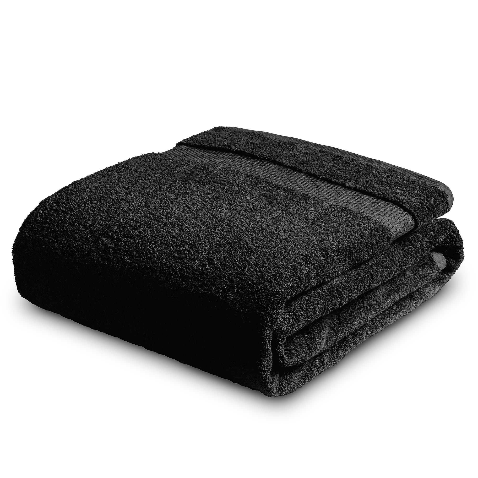 Towelogy Egyptian Cotton Super Jumbo Bath Sheet - Noir Black 100x180cm