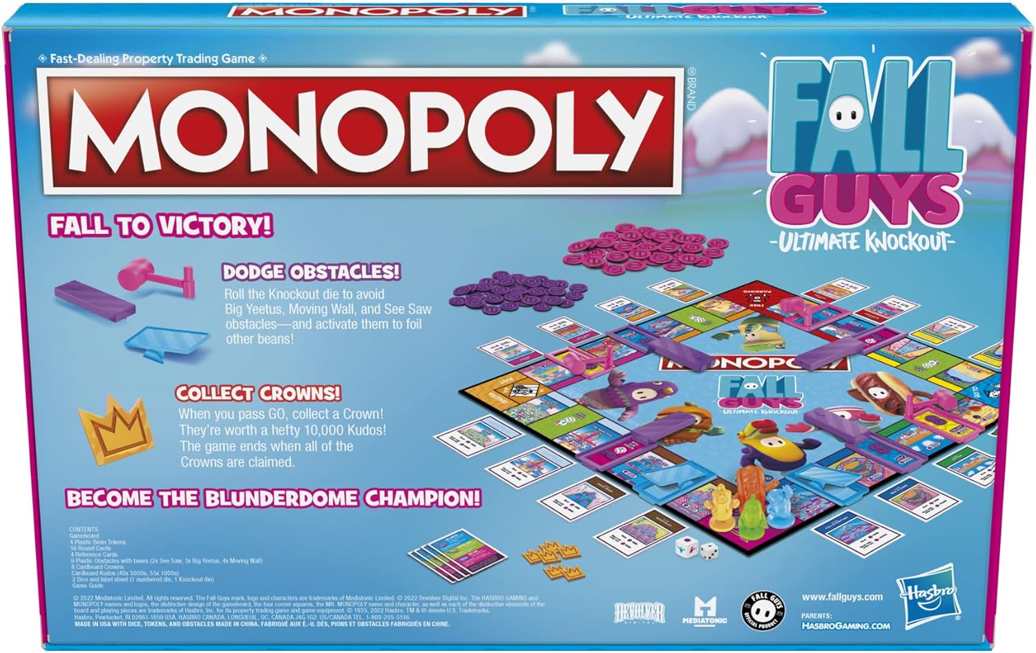 Monopoly: Fall Guys Ultimate Knockout Edition Board Game by Snaps