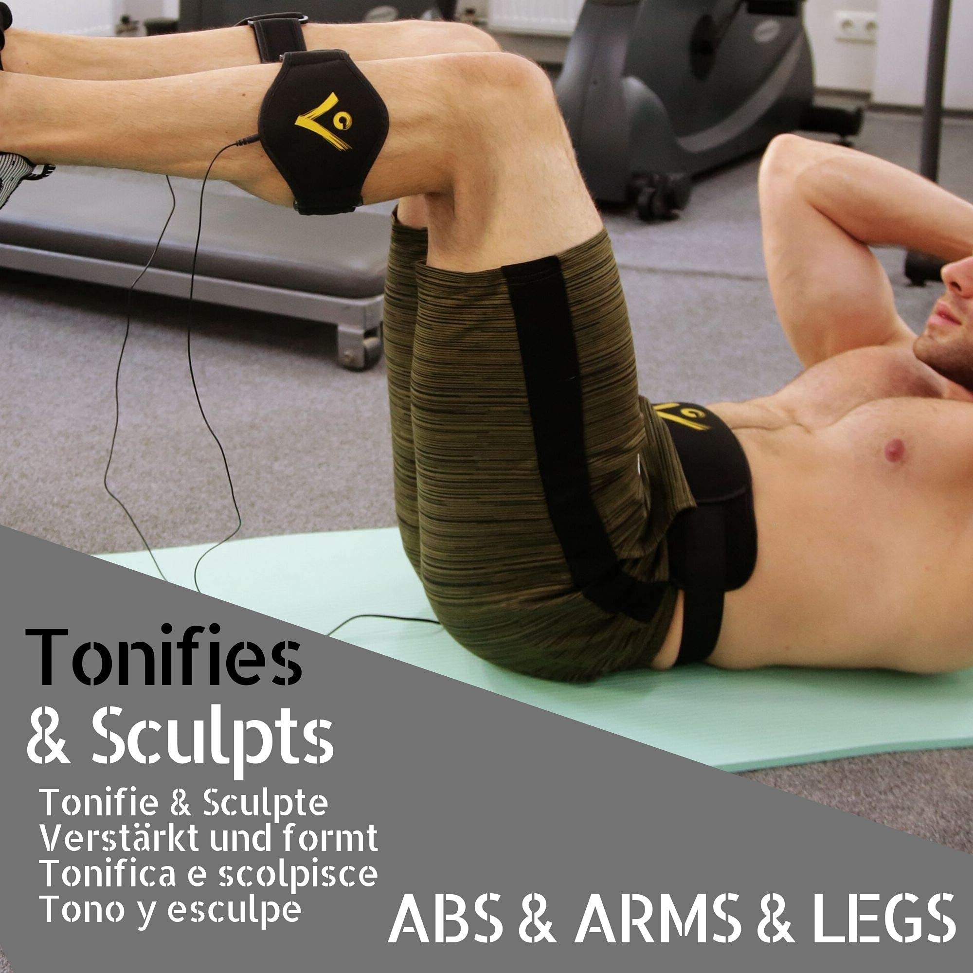VEOFIT EMS Ab Toning Belt | Muscle Stimulator for Abs, Arms and Thighs