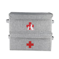 Gzsekken 2-Set Fabric Medicine Storage Box | Large Pet First Aid Kit