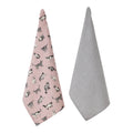 Penguin Home Recycled Cotton Tea Towels – Set of 2 Striped Dish Towels