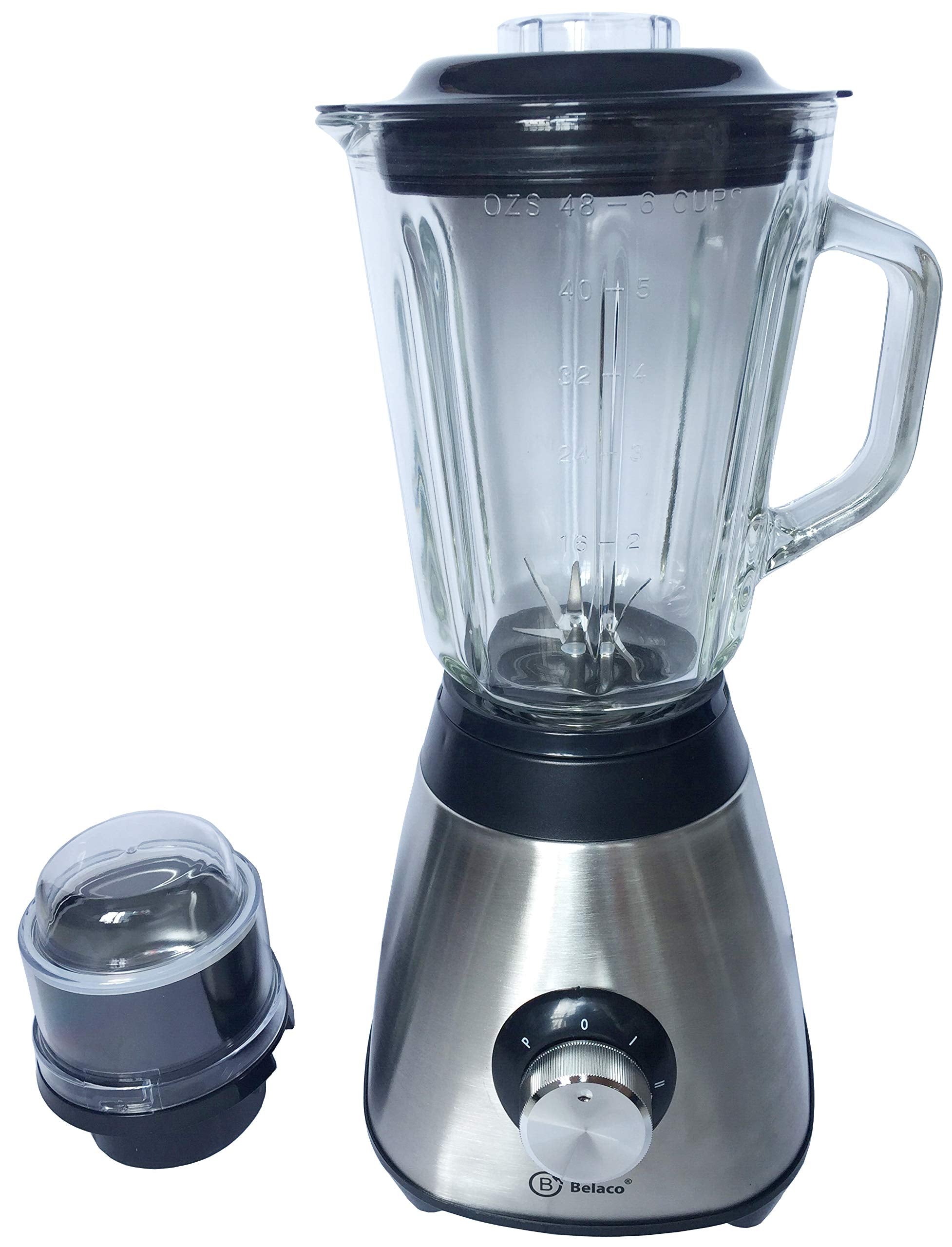 Belaco 1.5L Multi Blender & Grinder – Glass Jar Smoothie Maker 500W