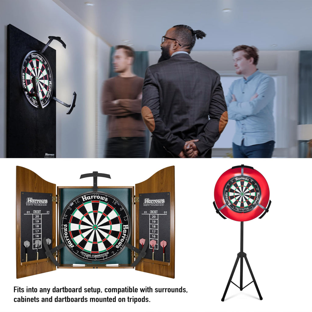 Harrows Trilight LED Dartboard Light – 360° Shadowless Dart Board Lighting
