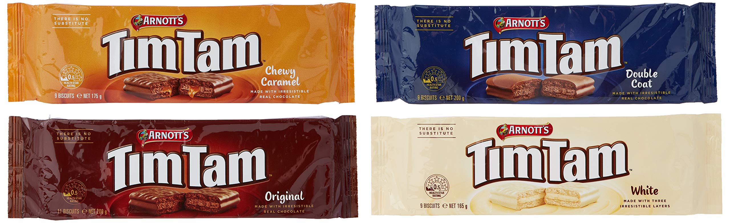 Arnott's Tim Tam Chocolate Biscuit Sampler - 4 Flavors Variety Pack, 800g