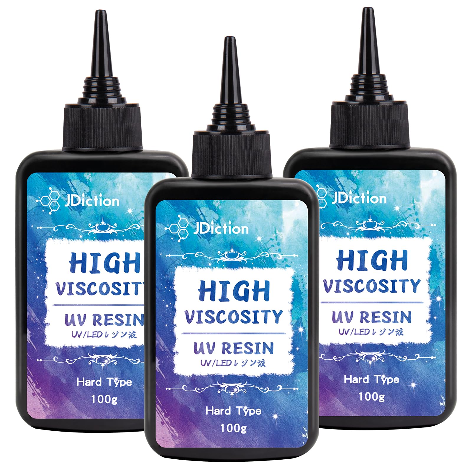 JDiction UV Resin – 300g High Viscosity Crystal Clear Hard Resin Kit