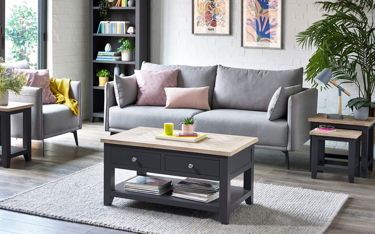 Julian Bowen Bordeaux Lamp Table, Dark Grey - image 5