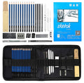 H&B 33-Piece Professional Sketching Pencil Set and Drawing Kit
