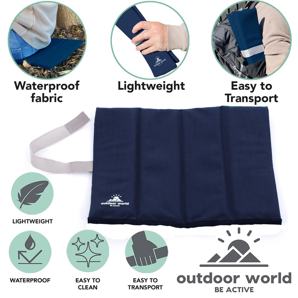 Outdoor World X-Large Folding Sit Mat – Lightweight Waterproof Foam Seat Pad for Camping, Hiking, Festivals & Picnics - image 3