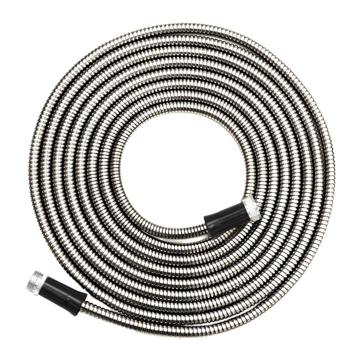 Eyepower 7.5m Stainless Steel Garden Hose | Kink-Free Flexible Pipe