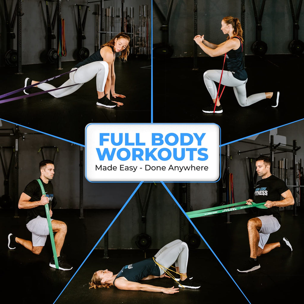 Iron Core Fitness Pull Up Assistance Bands - 5 Piece Resistance Set