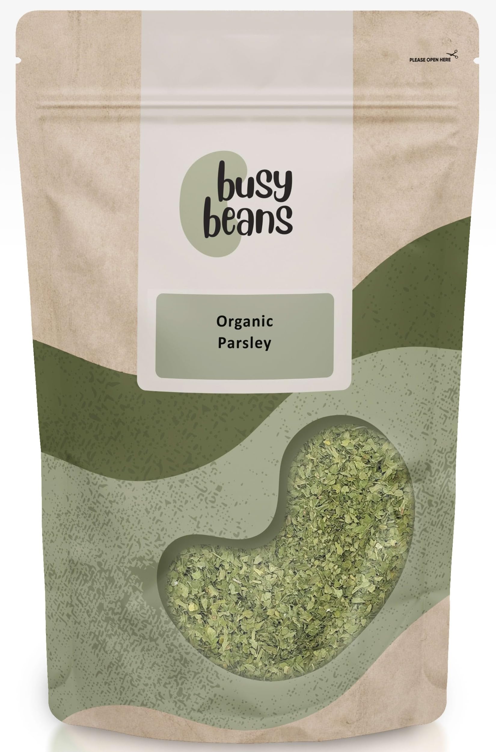 Busy Beans Organic Parsley – Dried Culinary Herb & Seasoning (250g)