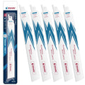 EZARC Bi-Metal Cobalt Reciprocating Saw Blades for Heavy Metal, 5-Pack