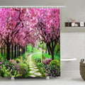 Nature Scenery 3D Shower Curtain | Waterproof Polyester Fabric
