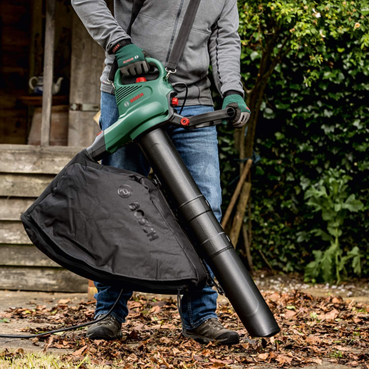 Bosch UniversalGardenTidy 3000 Electric Leaf Blower, Vacuum & Shredder