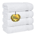 Jolof Store Turkish Hand Towel Set | 100% Cotton 600 GSM White - 4 Pack