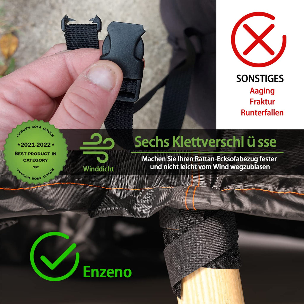 Enzeno V-Shape Garden Furniture Cover | 420D Heavy Duty Waterproof Oxford