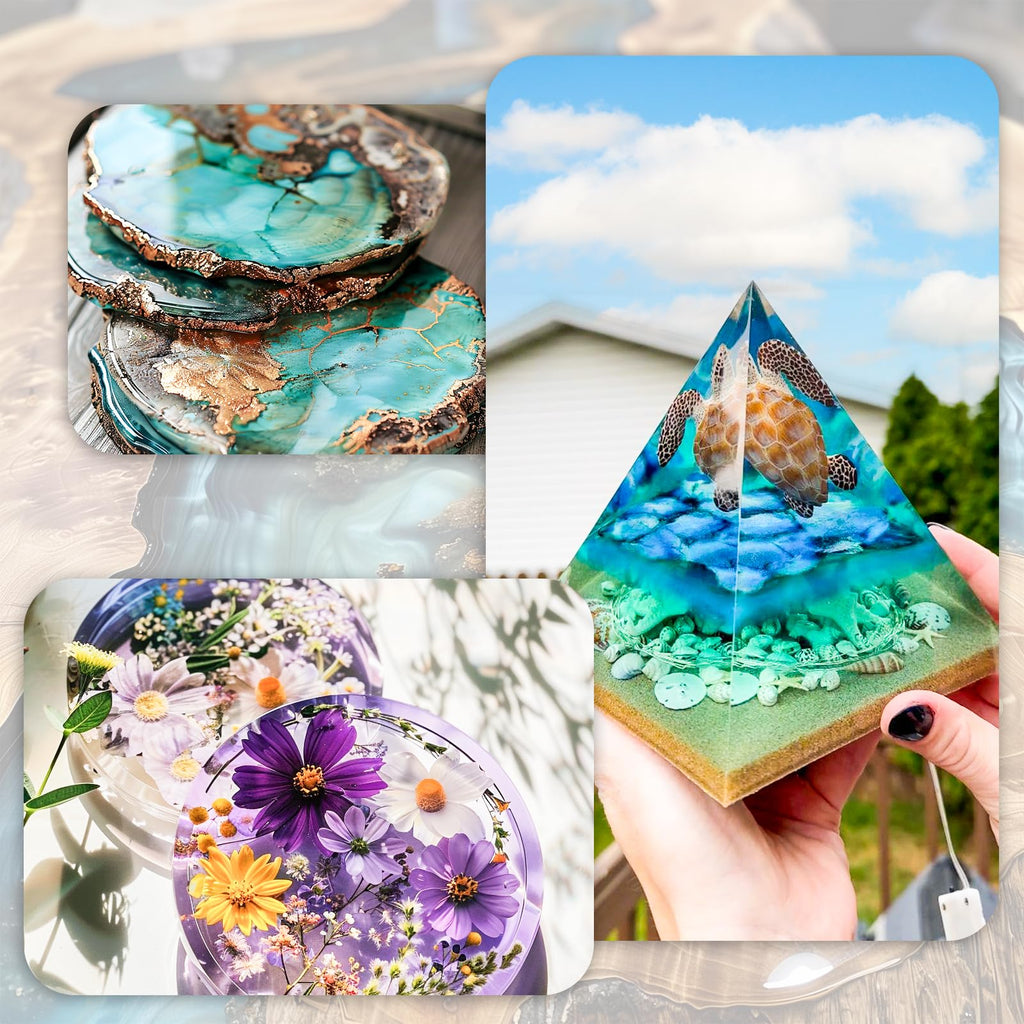 FansArriche Epoxy Resin Kit | 128oz Crystal Clear 1:1 Casting Resin
